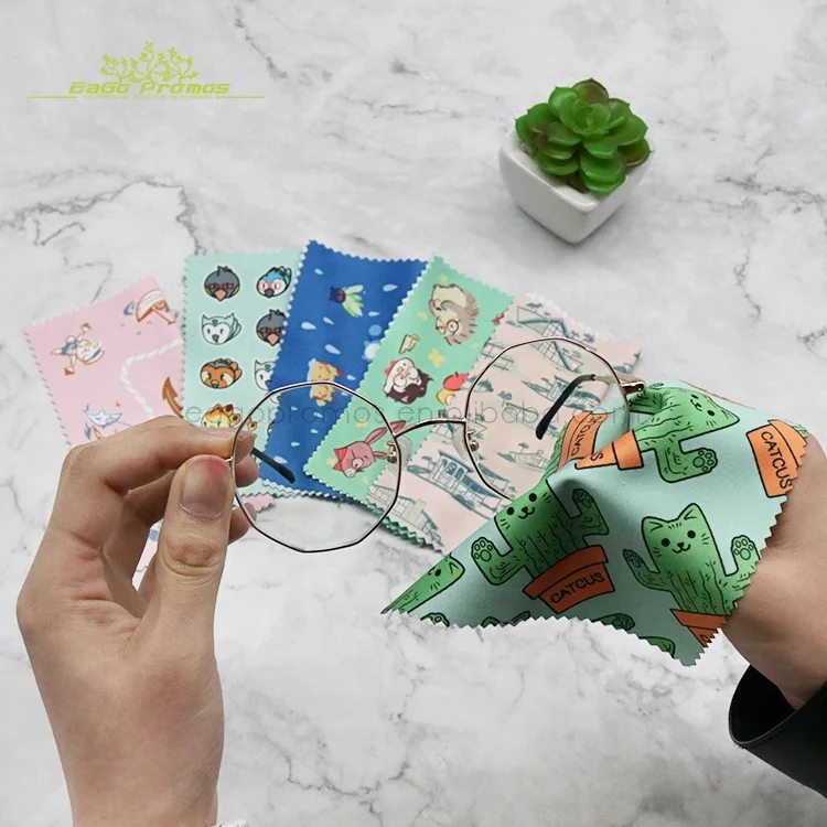 2024 2025 самая популярная акция полноцветная полиэфирная микрофибра ткань для очистки экрана мобильного телефона