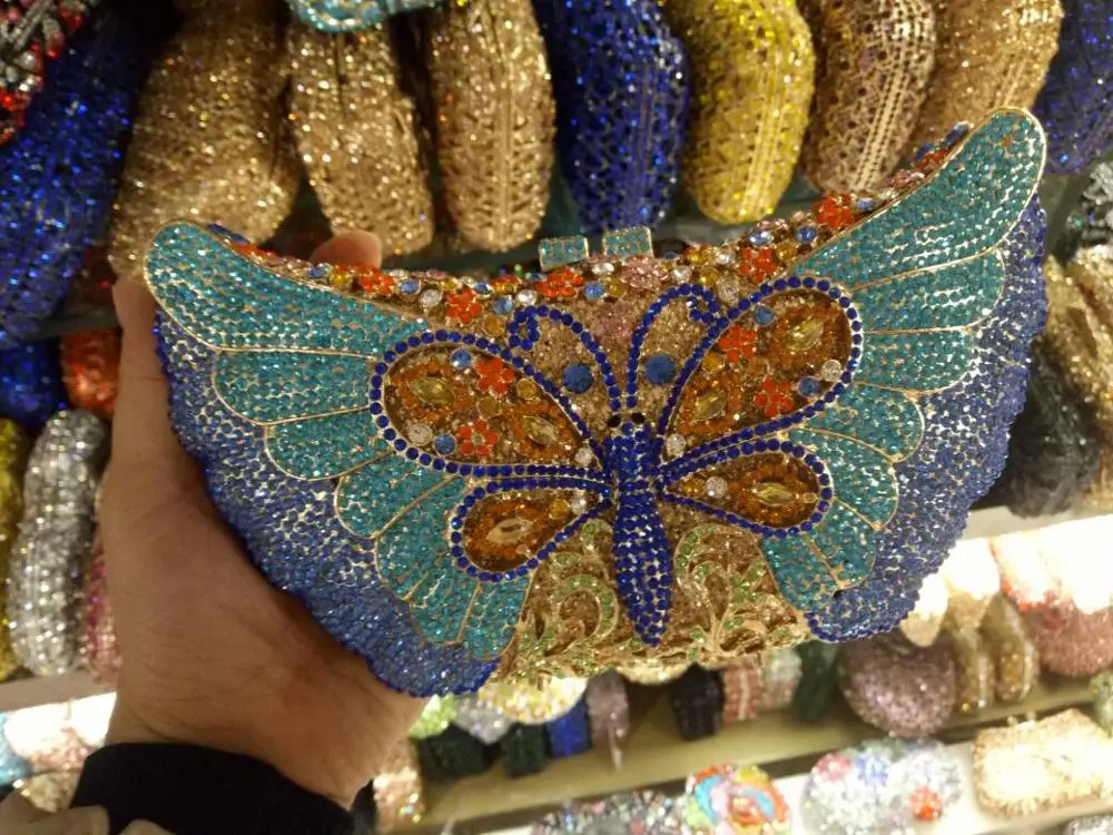 DB656 indian party bag evening clutch bags gold