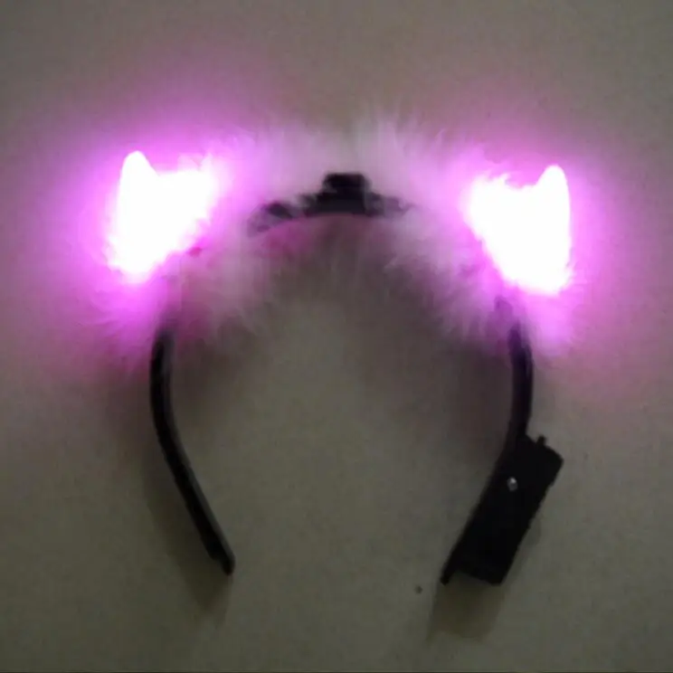 Flashing Led Devil Horn Headband For Party Decoration Led Small Horn Headwear