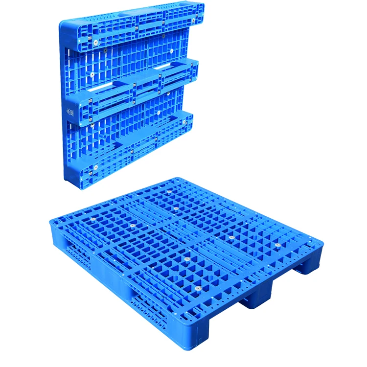 1100 x 1100 mm warehouse radio rack recycling plastic pallet