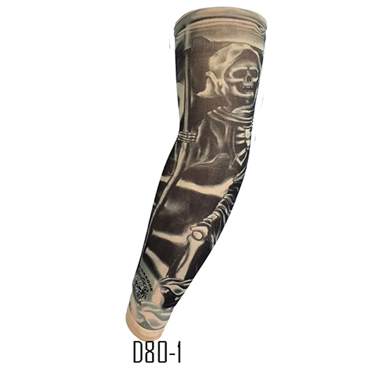 
Custom tattoo sleeves temporary hand compression full arm cover sport sleeve for men 
