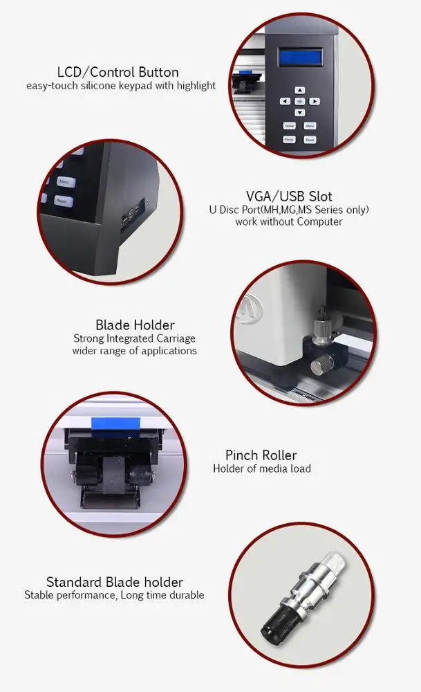 Виниловый режущий плоттер MYCUT CE 24 '2 фута