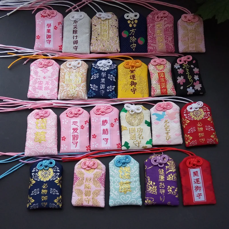 Japanese amulet Blessing bag for study  health connection love wealth fortune guard personality decoration Custom Omamori