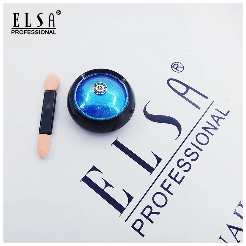 
ELSA Super Shine Nail Glitters Mirror Titanium Powder Rose Gold Silver Metallic Manicure Nail Art Decoration 