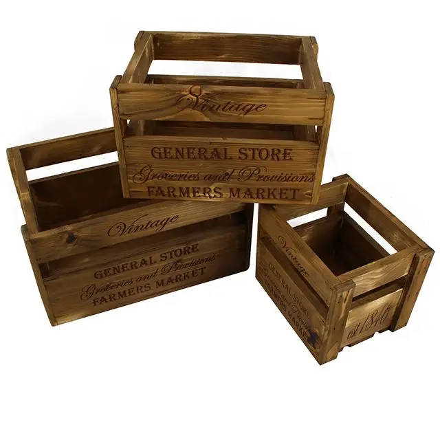 Direct factory manufacture TIMBER bulk wooden crate wood slat box