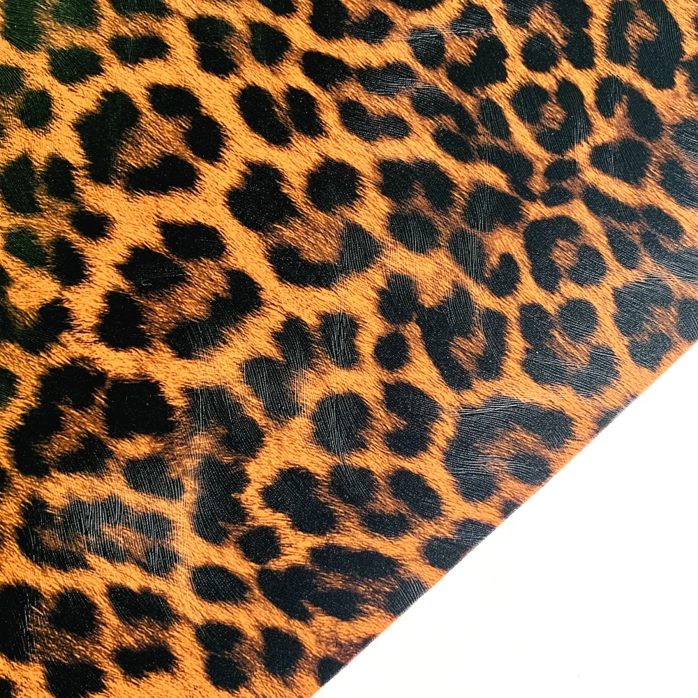 2019 waterproof faux leather for leopard prints designs leather sheets