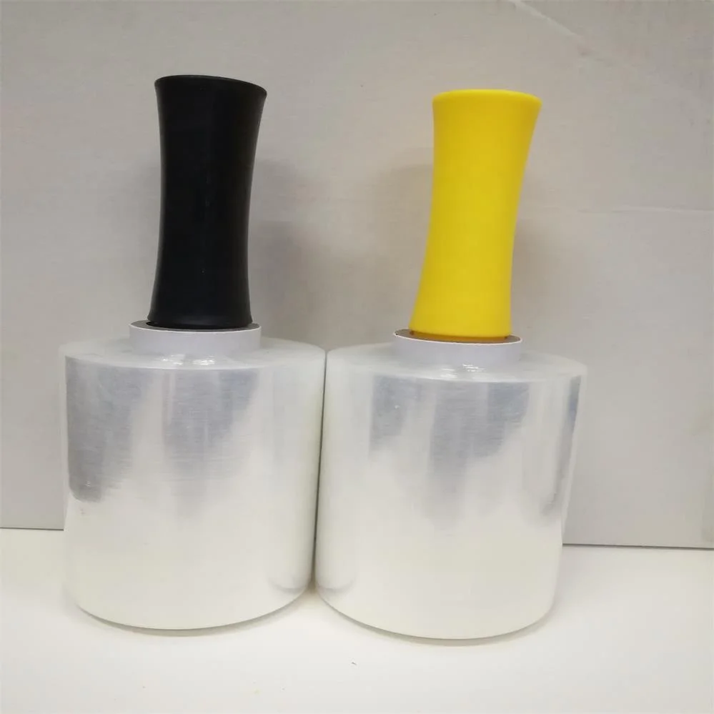 Мини растягивающаяся обертка с черным и желтым дозатором 5 дюймов