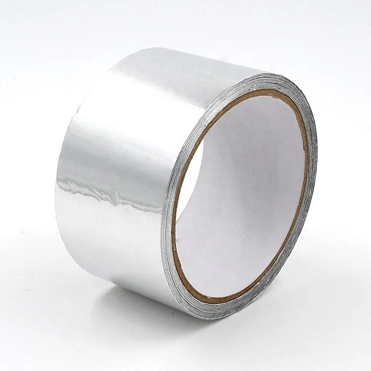 Multifunctional custom solvent based silicone oil release paper film coating self wound aluminum foil reinforced adhesive tape