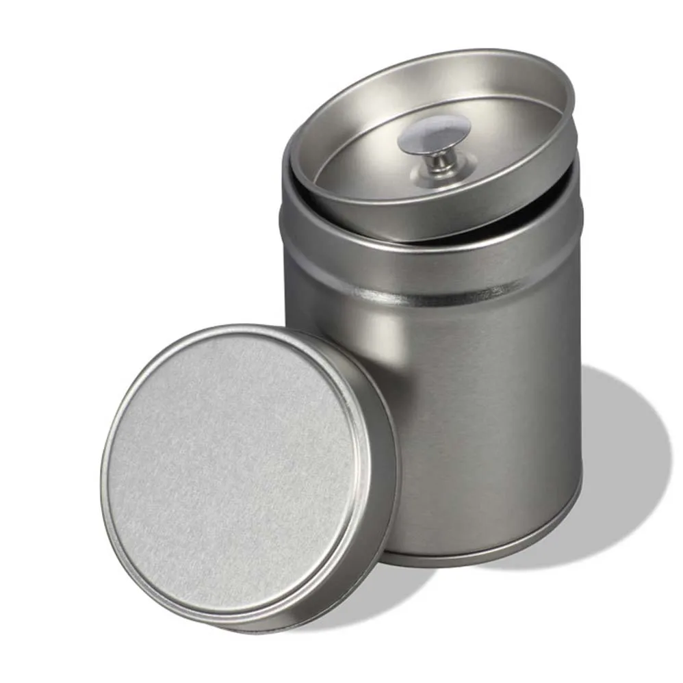 Odm Recycle Metal Round Gift Tin Box Clear Cans