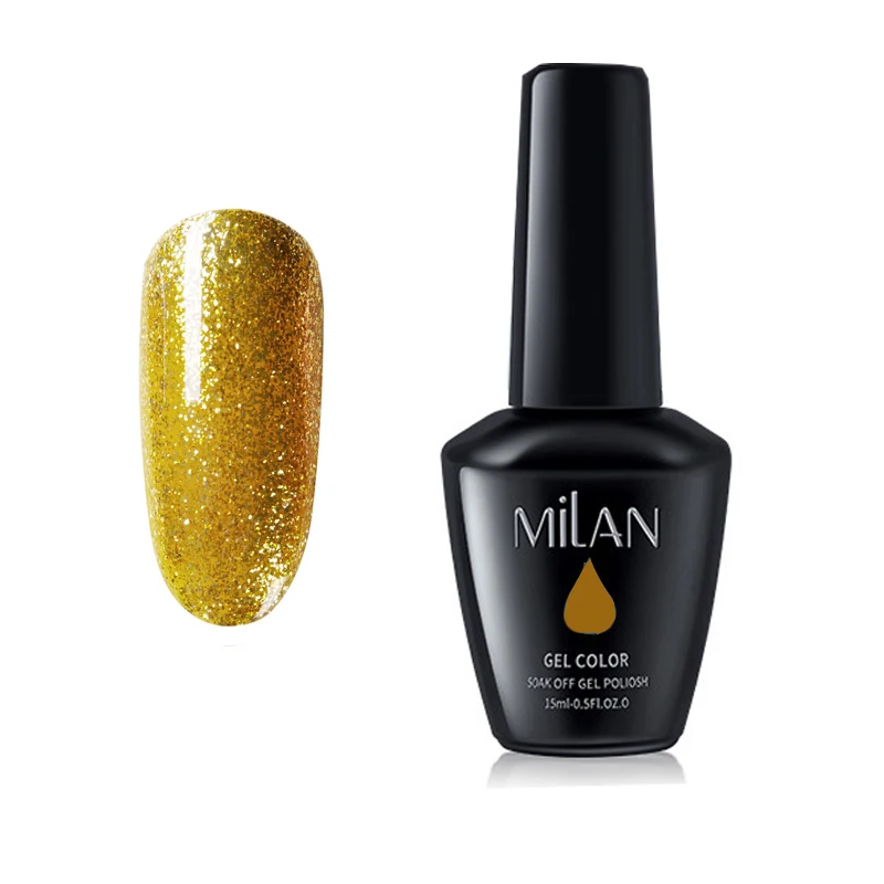 2019 Professional wholesaler Nails Gel enamel gold color 15ml glitter gel polish for nail beauty