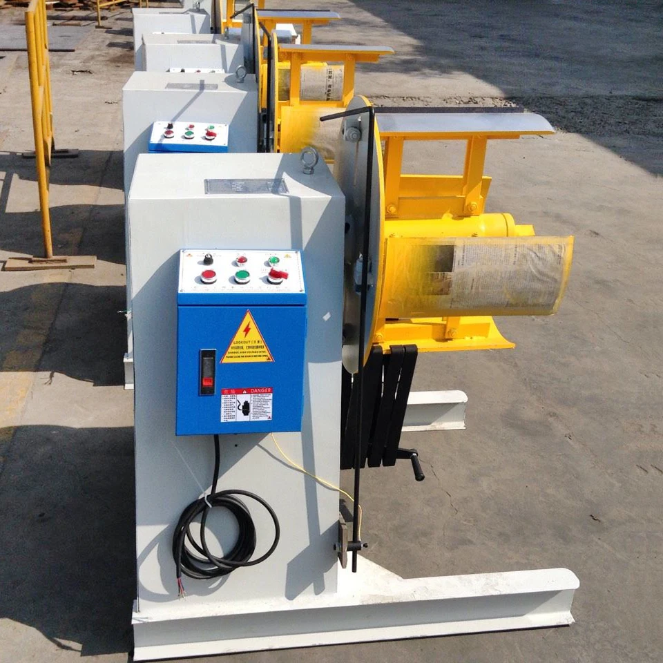 aluminum manual uncoiler recoiler for coil handing system