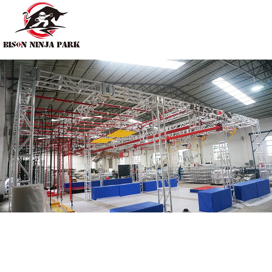 Popular Durable Safety Customized American Obstacle Course Set Kids Ninja Warrior Indoor