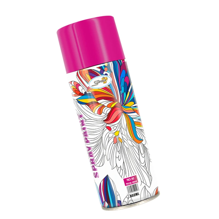 Super 7 Rose Pink light Water soluble Fast drying and solvent resistant Spray Paint