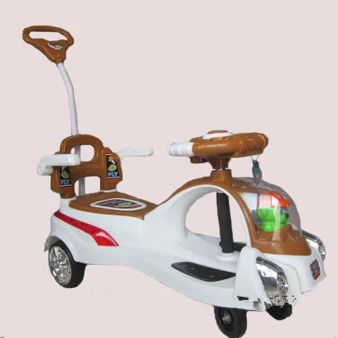 Multi-functional Trolley Cheap Plastic Ride On Twist Car  With Colorful Light For Kids