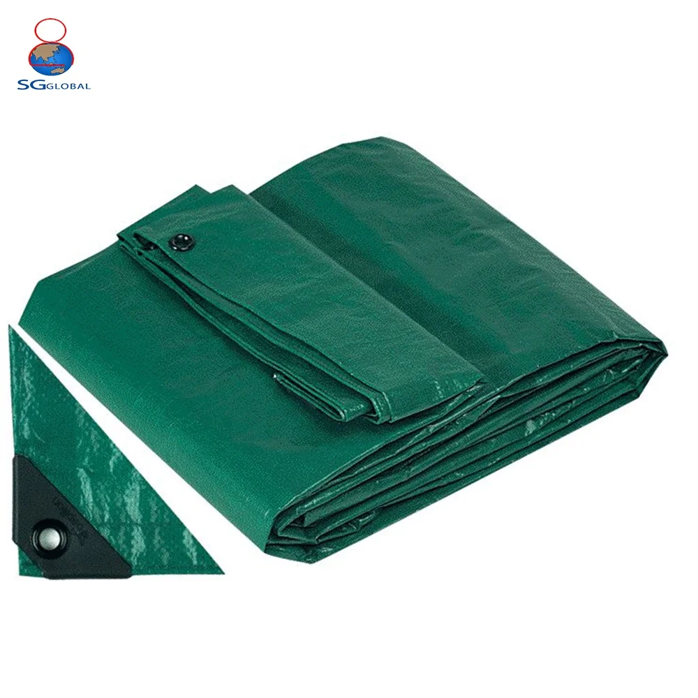 Waterproof rainproof tarp heavy duty PE coated plastic rollo de tarpaulin tarpaulin 2x2 for truck pallet
