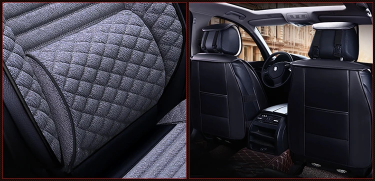 
Leather Front Rear Cushion car seat cover 
