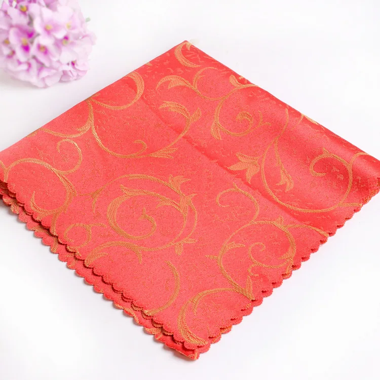 Tco-friendly Wholesale 100% Polyester Wedding Party Dinner Recycled Napkins