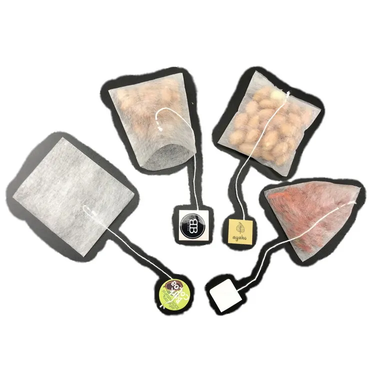 50000 Pcs Custom Made Your Logo Empty Pyramid Pla Biodegradable Corn Fiber Empty Tea Bag