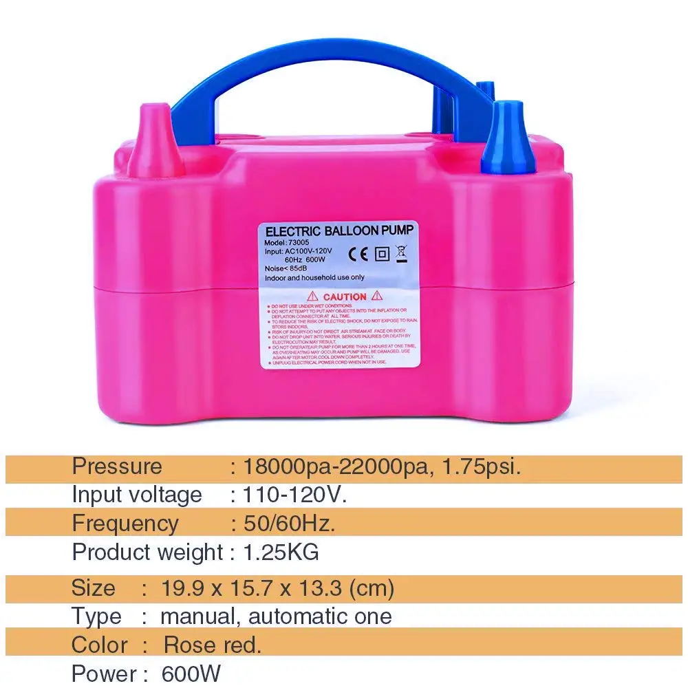 
Wholesale balloon electric air pump advertising balloon inflator automatic inflatable pump for Wedding supplies 