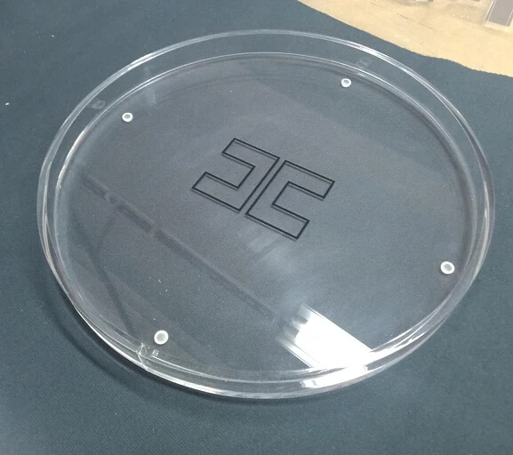 Customize Make Clear Acrylic Round Acrylic Tray