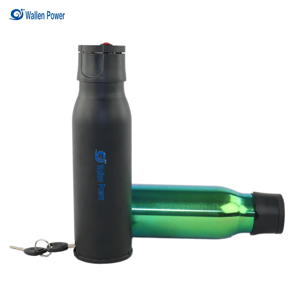 With USB color bottle type battery 36v 7ah li-ion battery 36v 7ah for ebike 500W