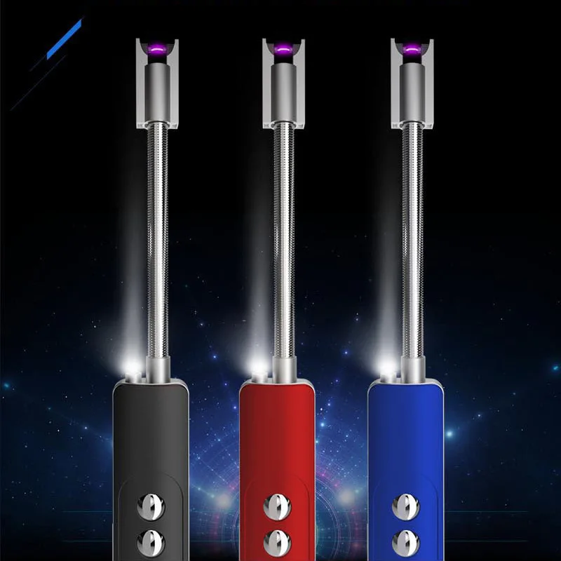 
Portable USB Lighter for Grill Kitchen Camping Windproof Electric Firework Lighter Spark BBQ Gas Stove Lighter 