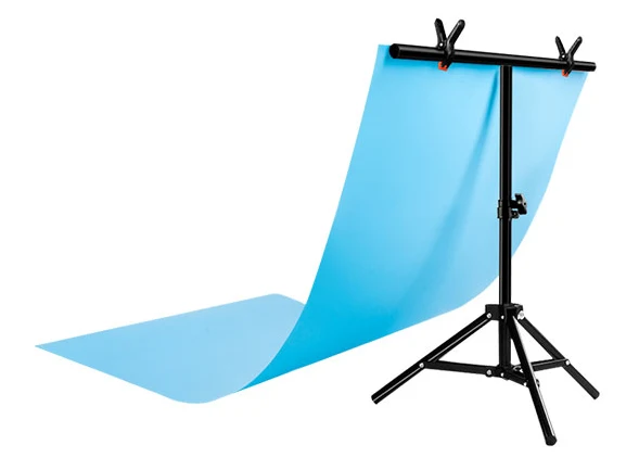 T Shape Portable Backdrop Stand Kit with Spring Clamps Carry Bag for PVC background Muslin Cotton Backdrop
