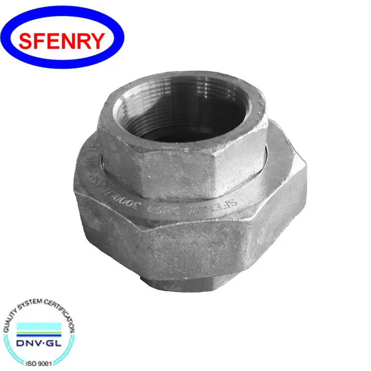Sfenry ASME B16.11 3000 LB Carbon Steel A105 Female NPT Threaded Pipe Fittings Union