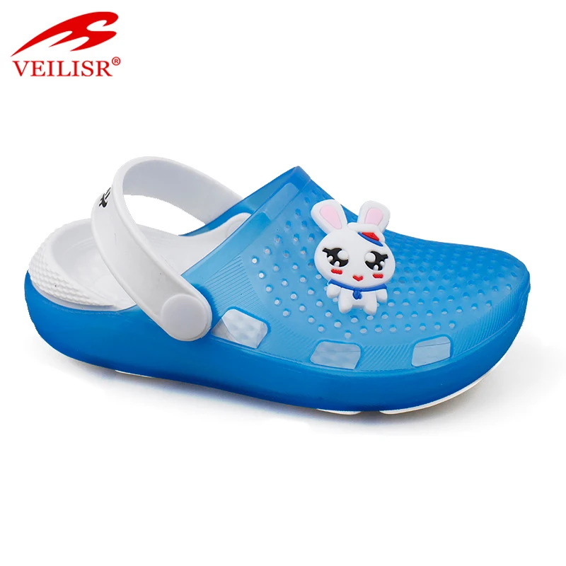 
Outdoor summer beach clear PVC upper children sandals kids clogs 
