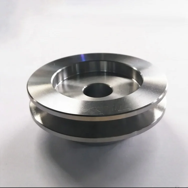 China professional manufacturer with belt steel material small chain cable pulley wheels