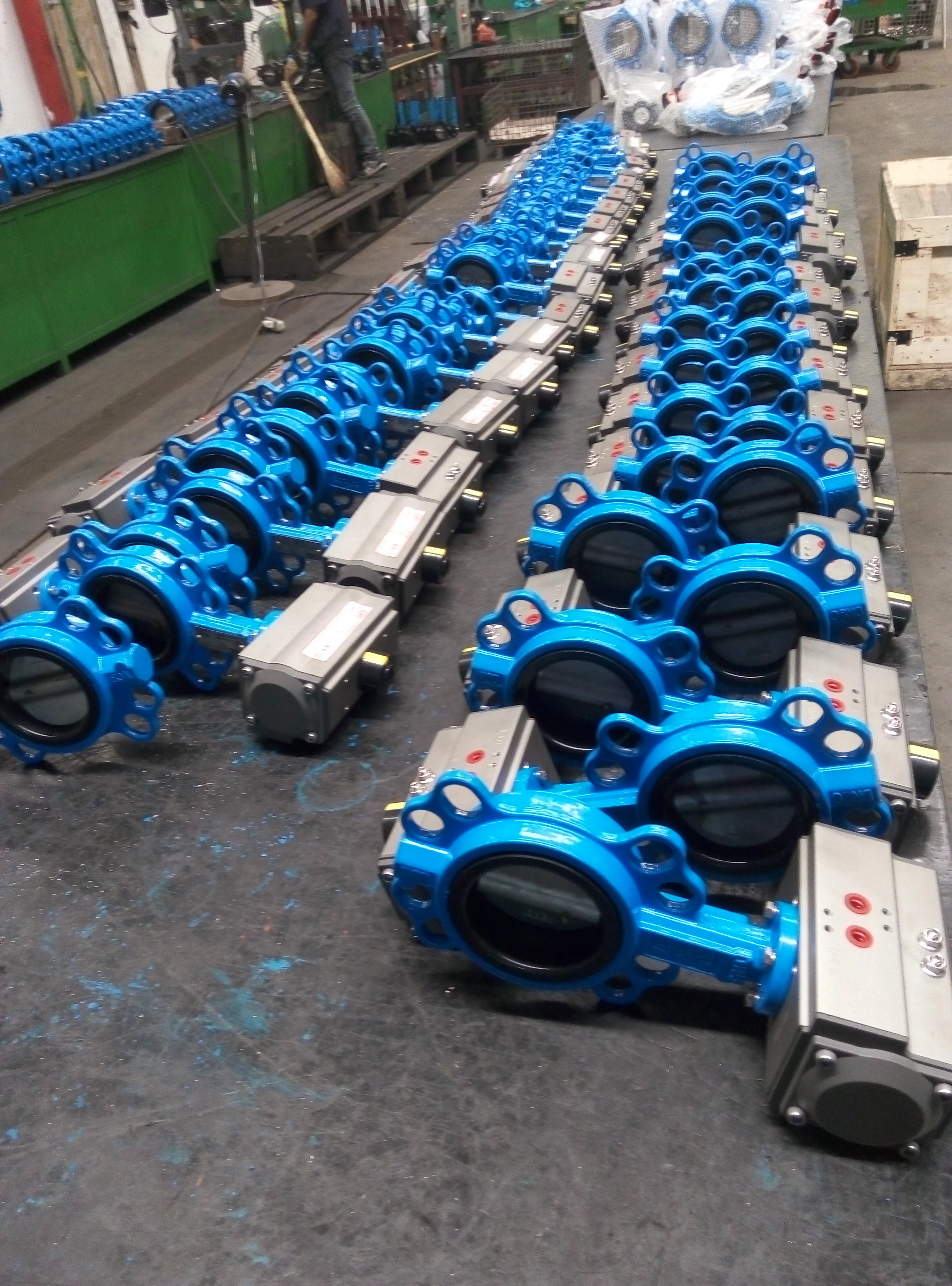 
Wafer Type Butterfly Valve with Pneumatic actuator 