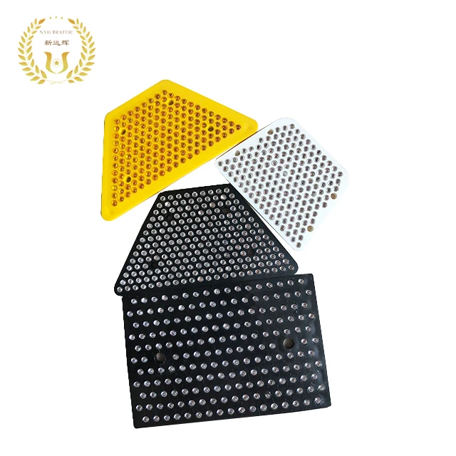 Road stud use colorful glass beads plastic reflective material reflector