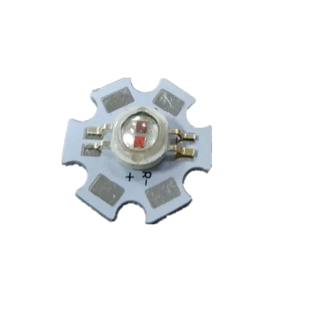 670nm 660nm red and 440nm blue double color led chip 2W 6W for growing light