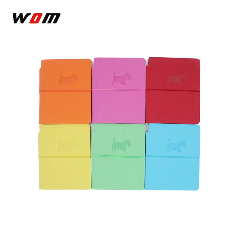 A5 бумаги резинкой Красочные рекламы промо-блокнот