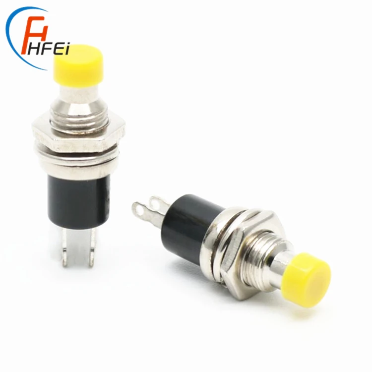 7mm 2 step push pbs-110 button switch small momentary plastic metal mini 2 pin push button switch