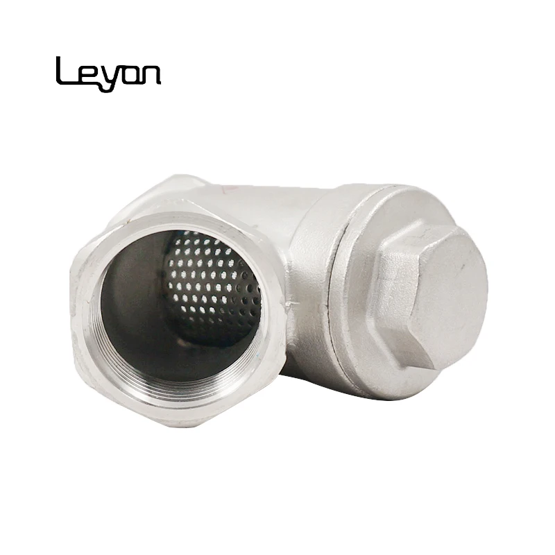 Stainless steel 304 sanitary water plumbing class 150 Y strainer with removable screen ball valves
