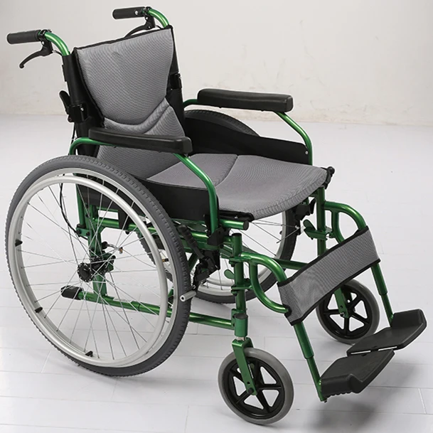 Горячая продажа дешевых foinoe Складная 24 дюймовая сталь взрослых кресло-каталка с ручным