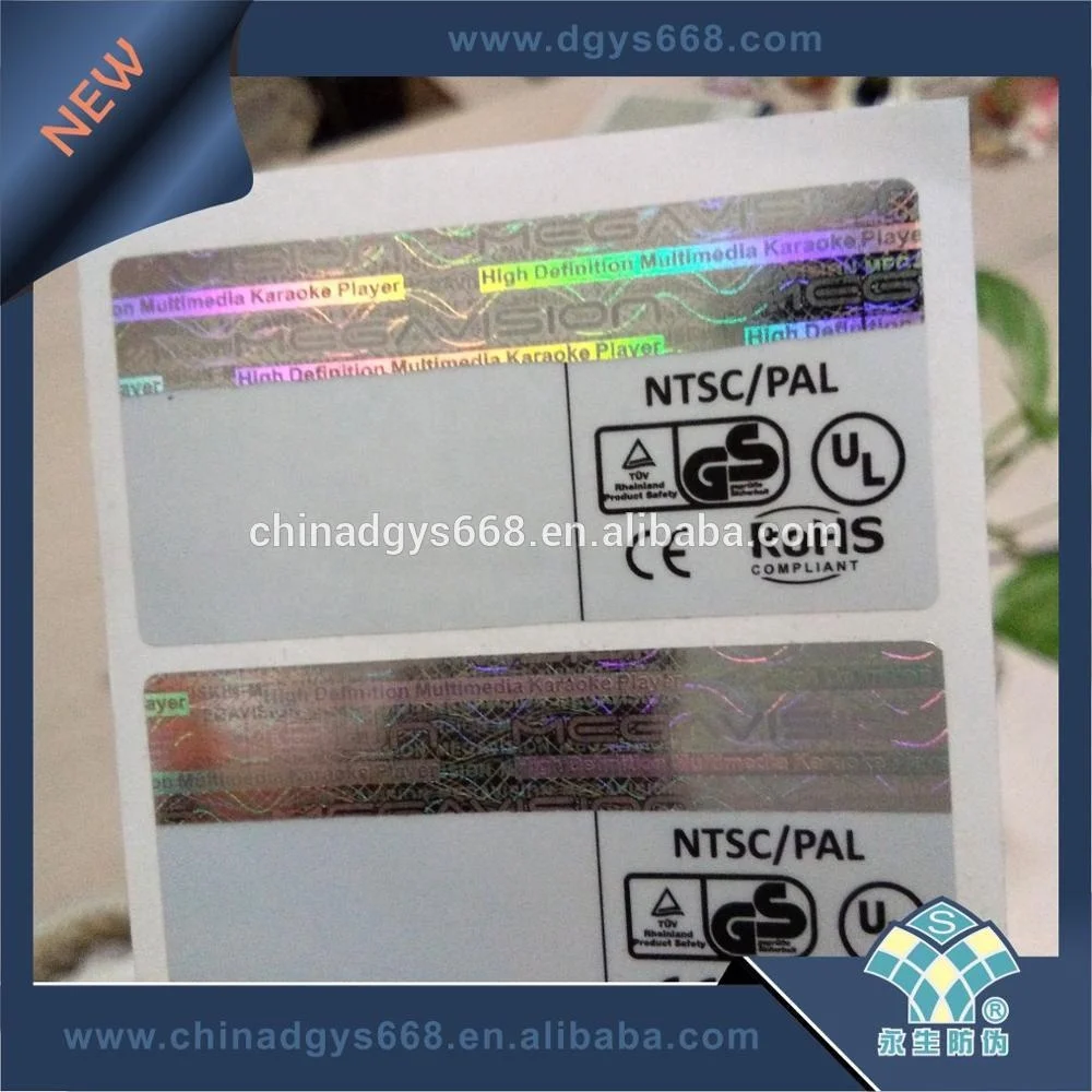 General security mark of barcode stickers cheap price Anti-counterfeiting stickers