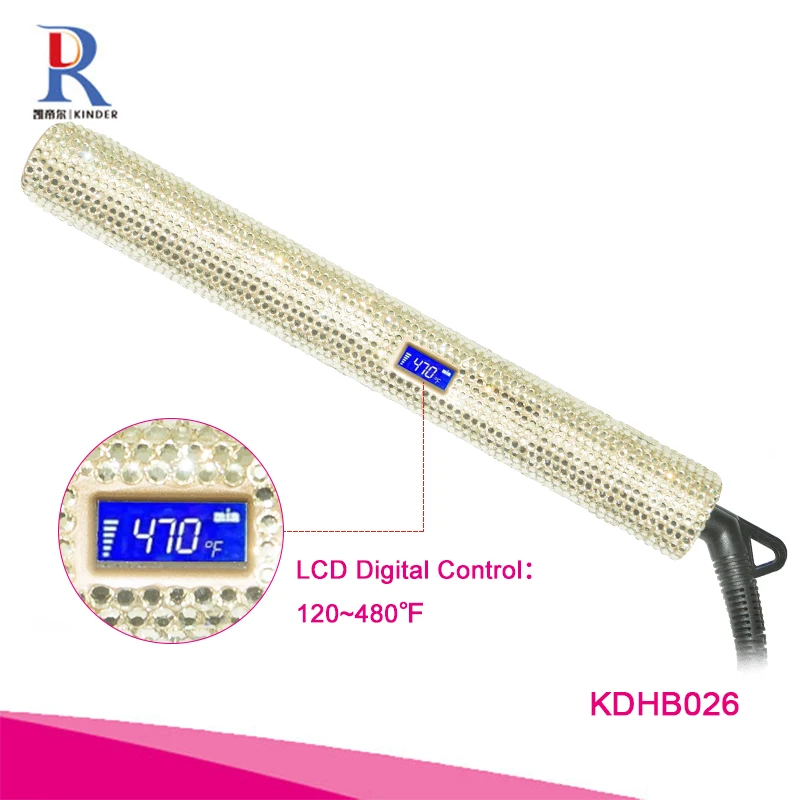 2019 most updated design hair straightener bling bling professional crystal hair straighteners 240v flat iron