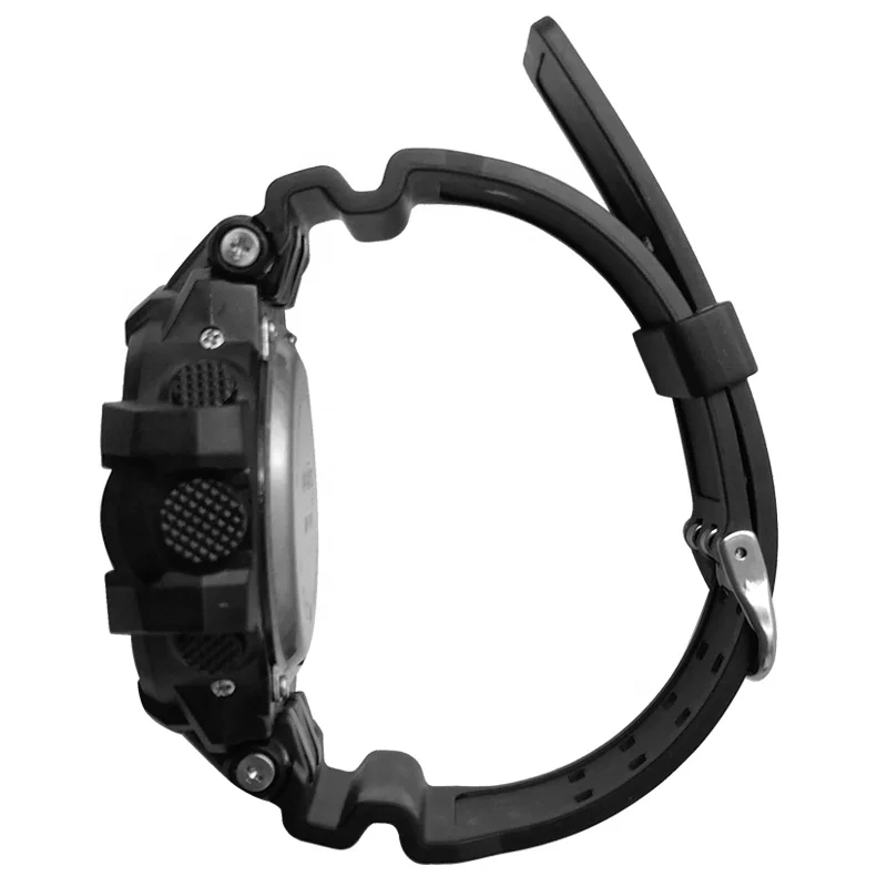 Addies 50M Waterproof LED Alarm Backlight Super Cool Watch Men Digital Sports Military Watch