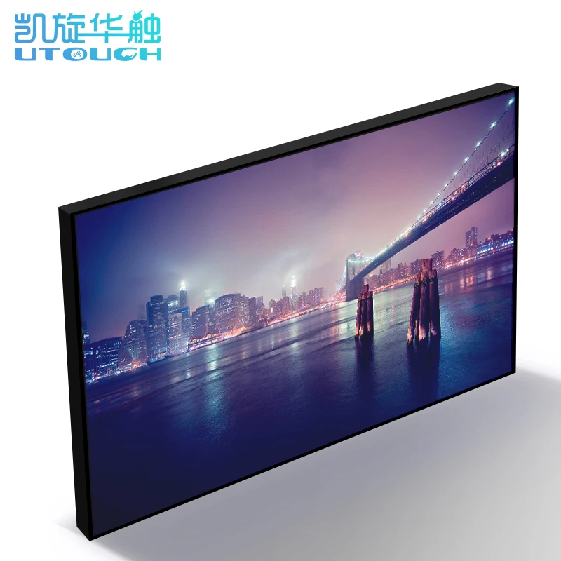 High brightness 55 frameless seamless 3x3 lcd video wall display screen