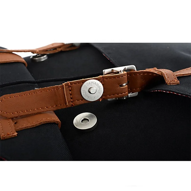 
2020 New Arrival Little America Black 25L Leisure Canvas Laptop Backpack 