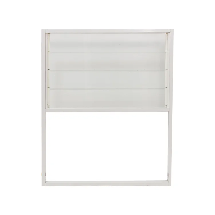 White Sunscreen Horizontal Louver Plantation Shutters
