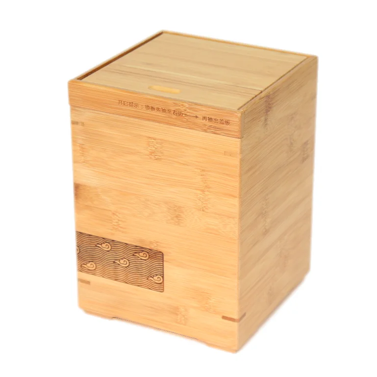 High Quality Wholesale Custom antique  bamboo wood pet casket urn keepsake box wooden coffins