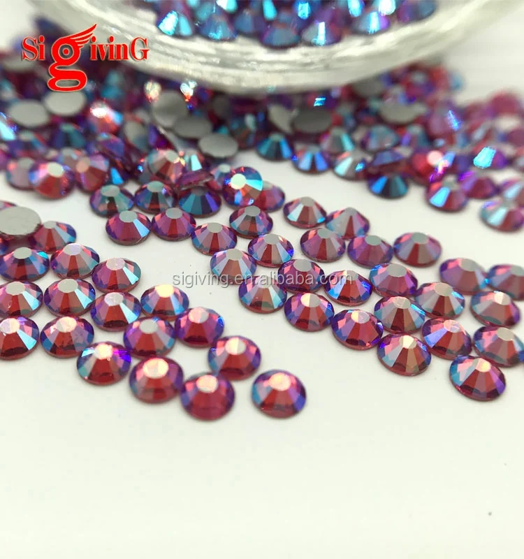 Shinny Glass Cristal flat back rhinestone SS12 clear crystal for bikini