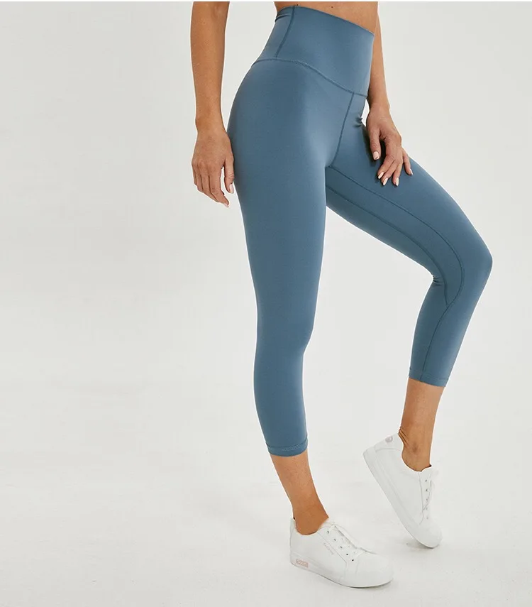 Women Fashion Super Soft High Waist Pantyhose Running Workout Slimming Body Shaping Sweat Leggings Seamless Squat Proof