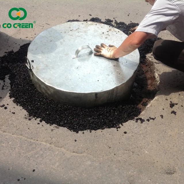 Материал для обслуживания дороги Go Green, заводская цена, высококачественный холодный смешанный асфальт высокого качества для мгновенной дорожной площадки