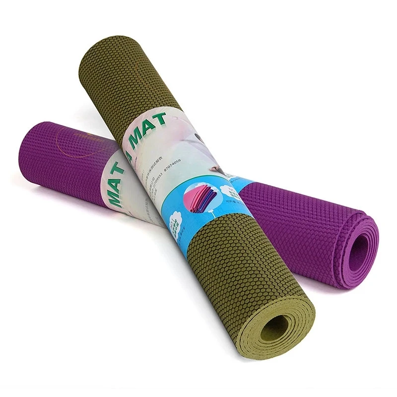 High quality dense granules thick non-slip custom size natural rubber yoga mat travel mat