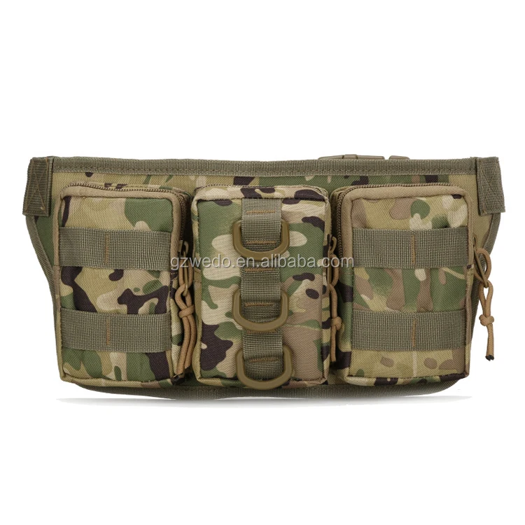 Fanny Pack Tactical Waist Bag, Mens Utility Tactical Travel Hiking Waist Pack, Bumbag Tactical Belt Bag, Black