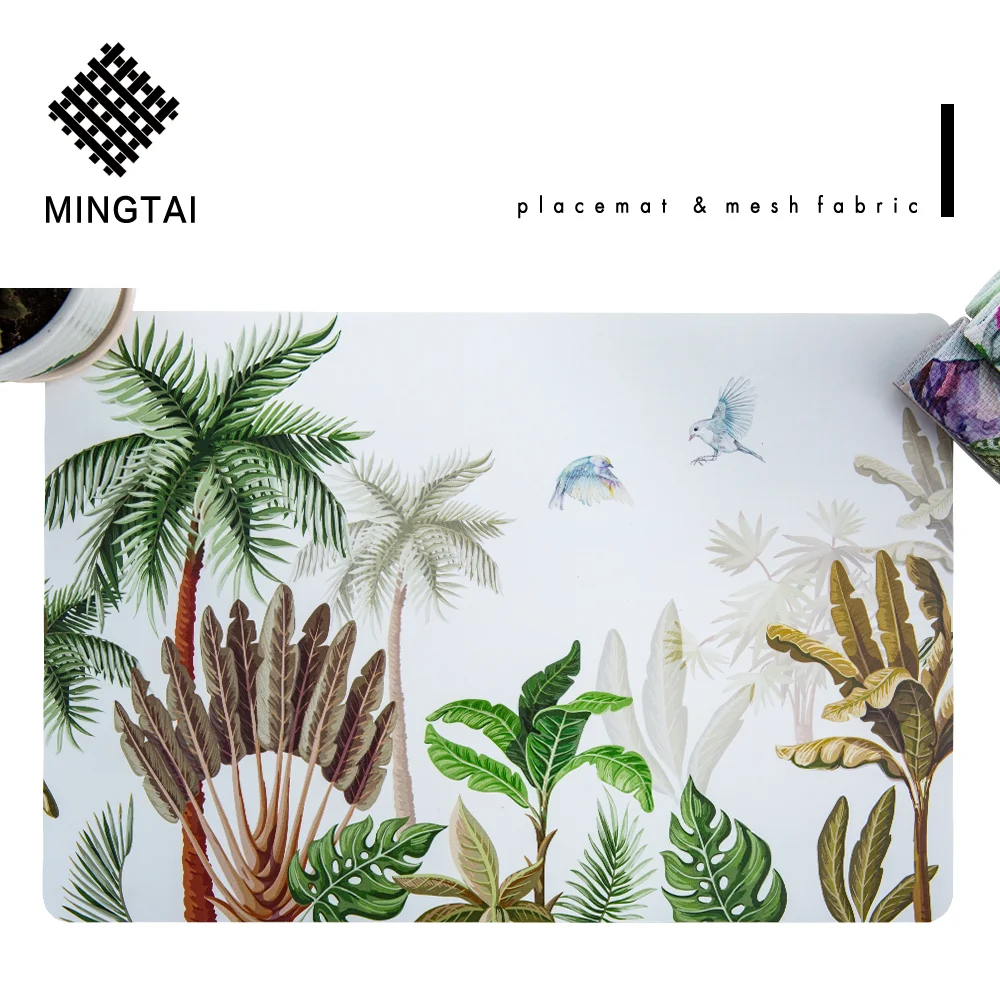 Custom Printed Table Place Mat Vinyl Placemats Wholesale Mats & Pads Plastic PVC 30*45 Cm or Customized as Picture or Customized